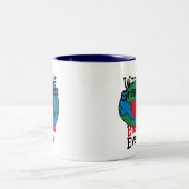 's Werelds grootste Baba-hart Tweekleurige Koffiemok (Center)