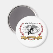 's Werelds grootste badmintonspeelster (vrouwen) Magneet (Voorkant / Achterkant)