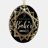 'S Werelds grootste bakkersgarde culinaire kerst Keramisch Ornament (Rechts)