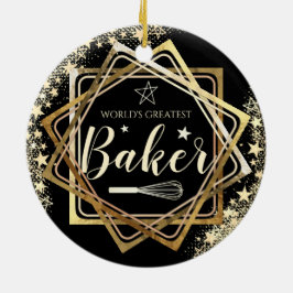 'S Werelds grootste bakkersgarde culinaire kerst Keramisch Ornament