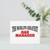 's Werelds grootste balkmanager Briefkaart (Staand voorkant)