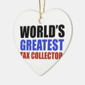 's Werelds grootste belastingverzamelaar Keramisch Ornament (Links)