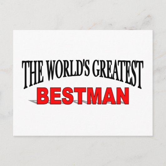 's Werelds grootste Bestman Briefkaart (Voorkant)