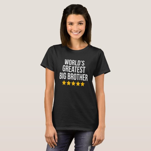 's Werelds grootste Big Brother broer broer broer  T-shirt (Voorkant volledig)