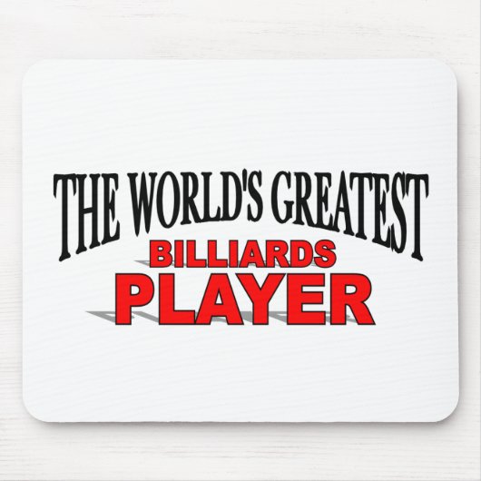 's Werelds grootste Billards Player Muismat (Voorkant)