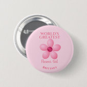 's Werelds grootste blowermeisje Ronde Button 5,7 Cm (Voorkant /achterkant)