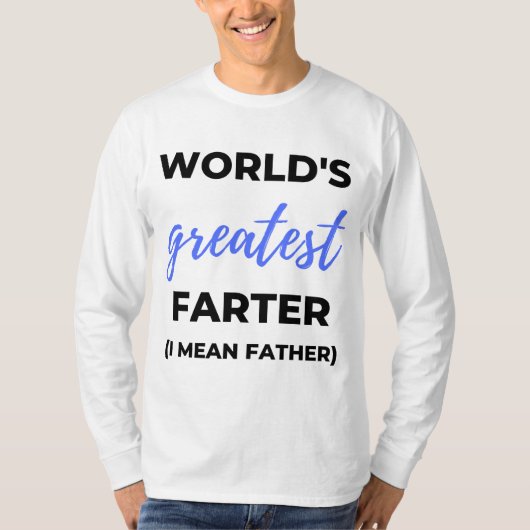 's Werelds grootste boer... ik bedoel vader bl. T-shirt (Voorkant)