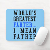 's Werelds grootste boer. Ik bedoel vader Mousepad Muismat (Met muis)