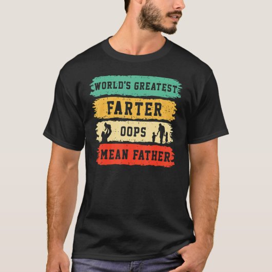 's Werelds grootste boer Oeps... ik bedoel vader' T-shirt (Voorkant)
