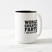 's Werelds grootste boer Tweekleurige Koffiemok (Voorkant rechts)