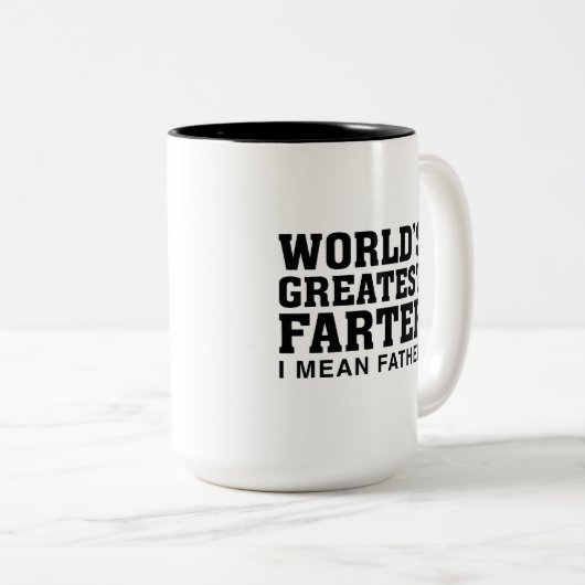 's Werelds grootste boer Tweekleurige Koffiemok (Voorkant rechts)