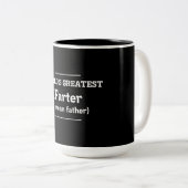 's Werelds grootste boer Tweekleurige Koffiemok (Voorkant rechts)