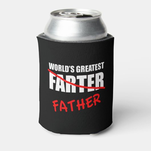 's Werelds grootste boerengrappige Vaderdag Blikjeskoeler (Blikje Achterkant)