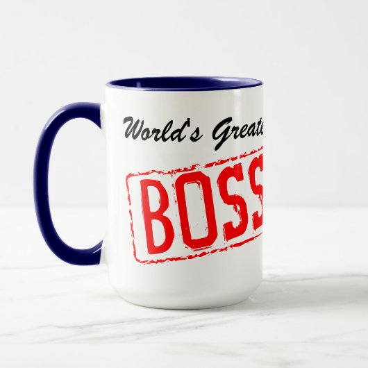 's Werelds Grootste Boss koffie mok (Links)