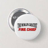's Werelds grootste brandweerhoofd Ronde Button 5,7 Cm (Voorkant /achterkant)
