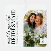 's Werelds grootste bruidsschat foto aandenken Metalen Ornament (Voorkant)