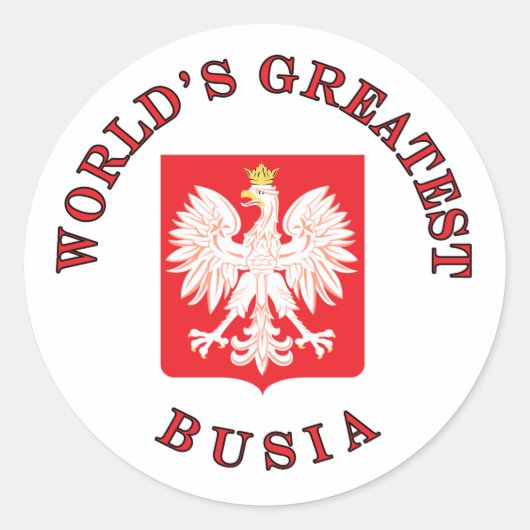 's Werelds grootste buizenziekte Ronde Sticker (Voorkant)