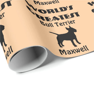's Werelds grootste Bull Terrier-inpakpapier Cadeaupapier