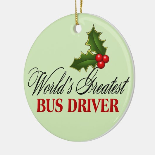 's Werelds grootste busbestuurder Keramisch Ornament (Links)