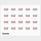 's Werelds grootste buschauffeur Ronde Sticker (Vel)