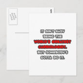 's Werelds grootste cardioloog grap Briefkaart (Voorkant / Achterkant)