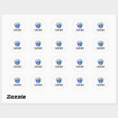 's Werelds Grootste Carver Ronde Sticker (Vel)
