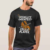 's Werelds grootste Cello Player Cellist Orchestra T-shirt (Voorkant)