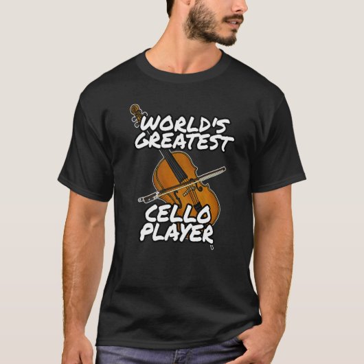 's Werelds grootste Cello Player Cellist Orchestra T-shirt (Voorkant)