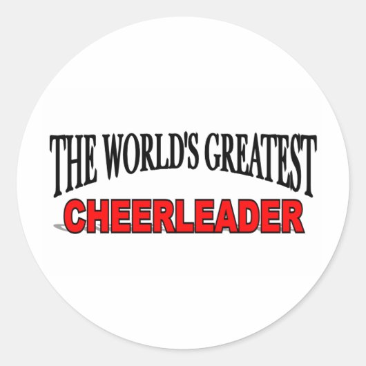 's Werelds grootste cheerleader Ronde Sticker (Voorkant)