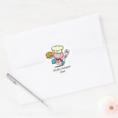 's Werelds grootste chef-Sticker Ronde Sticker (Envelop)