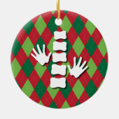 's Werelds grootste Chiropractische assistent-vers Keramisch Ornament (Achterkant)