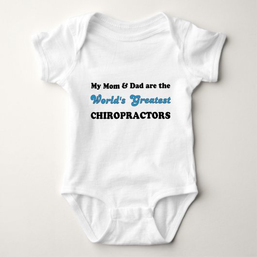 's Werelds grootste chiropractors (mam en pap) Romper (Voorkant)