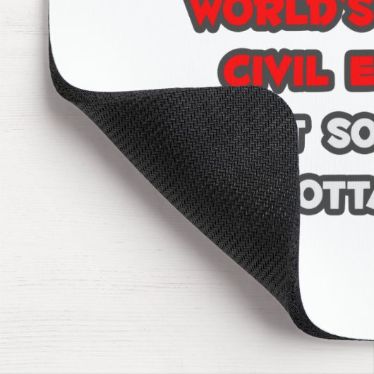 's Werelds grootste civiel ingenieur grap Muismat (Hoek)