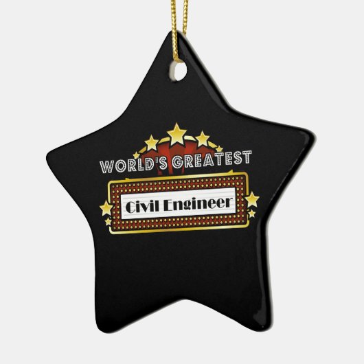 's Werelds grootste civiele ingenieur Keramisch Ornament (Links)