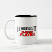 's Werelds grootste Clarinet Player Tweekleurige Koffiemok (Links)