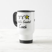 's Werelds grootste coach - cadeau voor koffie-Mok Reisbeker (Voorkant links)