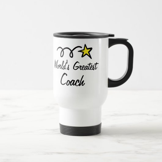 's Werelds grootste coach - cadeau voor koffie-Mok Reisbeker (Rechts)