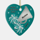 's Werelds grootste Coach-ornament, Jouw tekst Keramisch Ornament (Rechts)