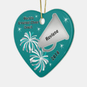 's Werelds grootste Coach-ornament, Jouw tekst Keramisch Ornament (Links)