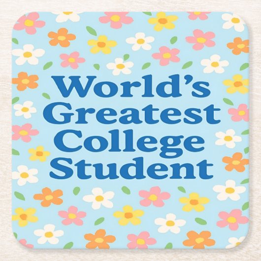 'S Werelds Grootste College Student Onderzetter Se (Voorkant)