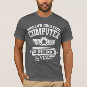 's Werelds grootste computertechnicus in actie T-shirt
