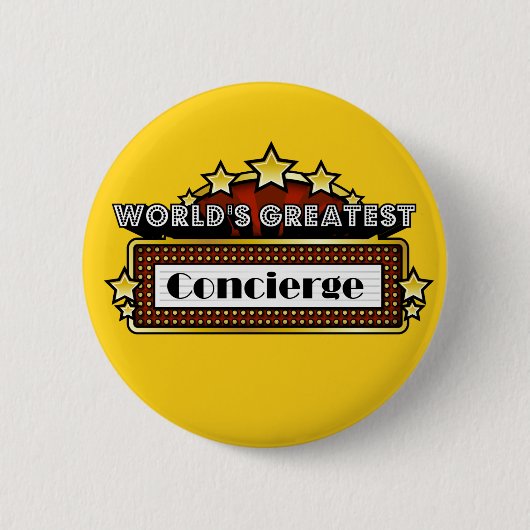 's Werelds grootste Concierge Ronde Button 5,7 Cm (Voorkant)