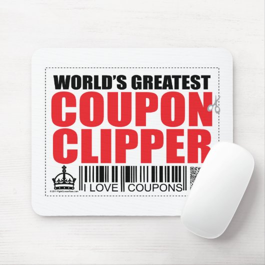 's Werelds grootste coupon Clipper Muismat (Met muis)