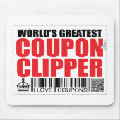 's Werelds grootste coupon Clipper Muismat (Voorkant)