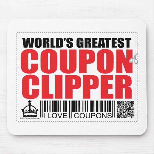 's Werelds grootste coupon Clipper Muismat (Voorkant)