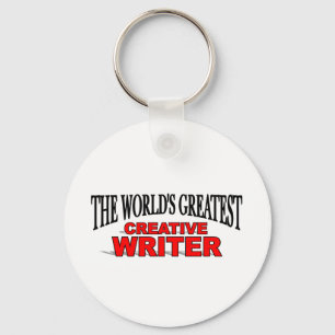 's Werelds grootste creatieve schrijver Sleutelhanger