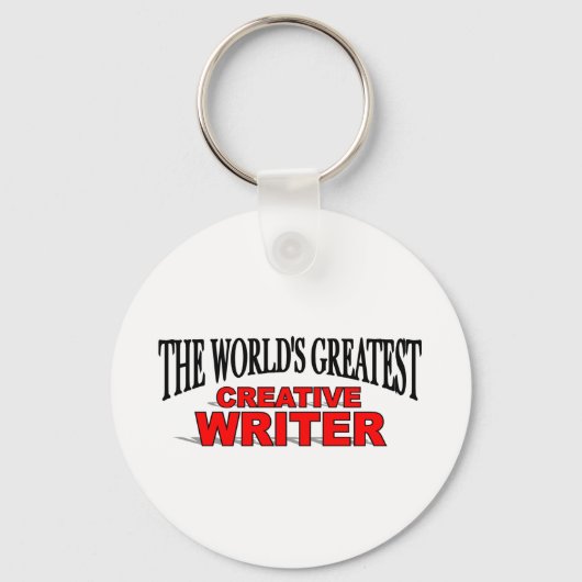 's Werelds grootste creatieve schrijver Sleutelhanger (Voorkant)