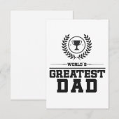 's Werelds Grootste DAD Schattige Familie cadeau v Bedankkaart (Voorkant / Achterkant)