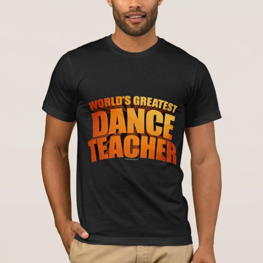 's Werelds grootste dansleraar T-shirt (Voorkant)