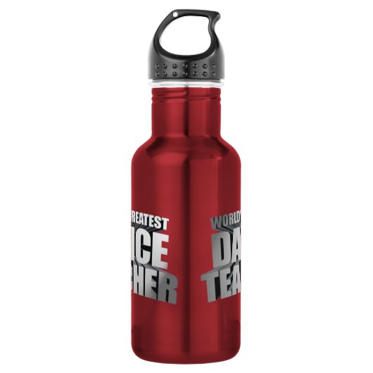 's Werelds grootste dansleraar Waterfles (Voorkant)